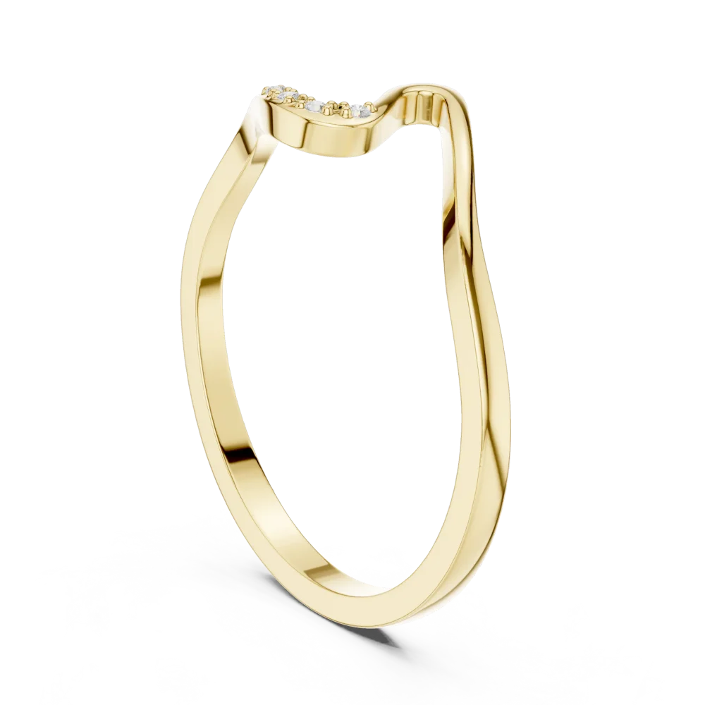 Fluid Essence Round Accent Curved Band - Image 3