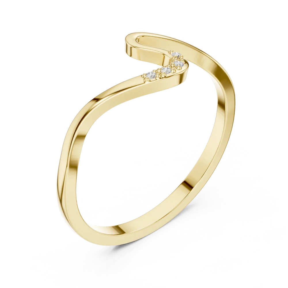 Discover the Fluid Essence band, featuring brilliant-cut DIAMEUR diamonds in a graceful, sculptural silhouette. Elevate your collection today.