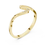 Fluid Essence Round Accent Curved Band