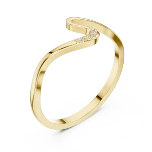 Fluid Essence Round Accent Curved Band