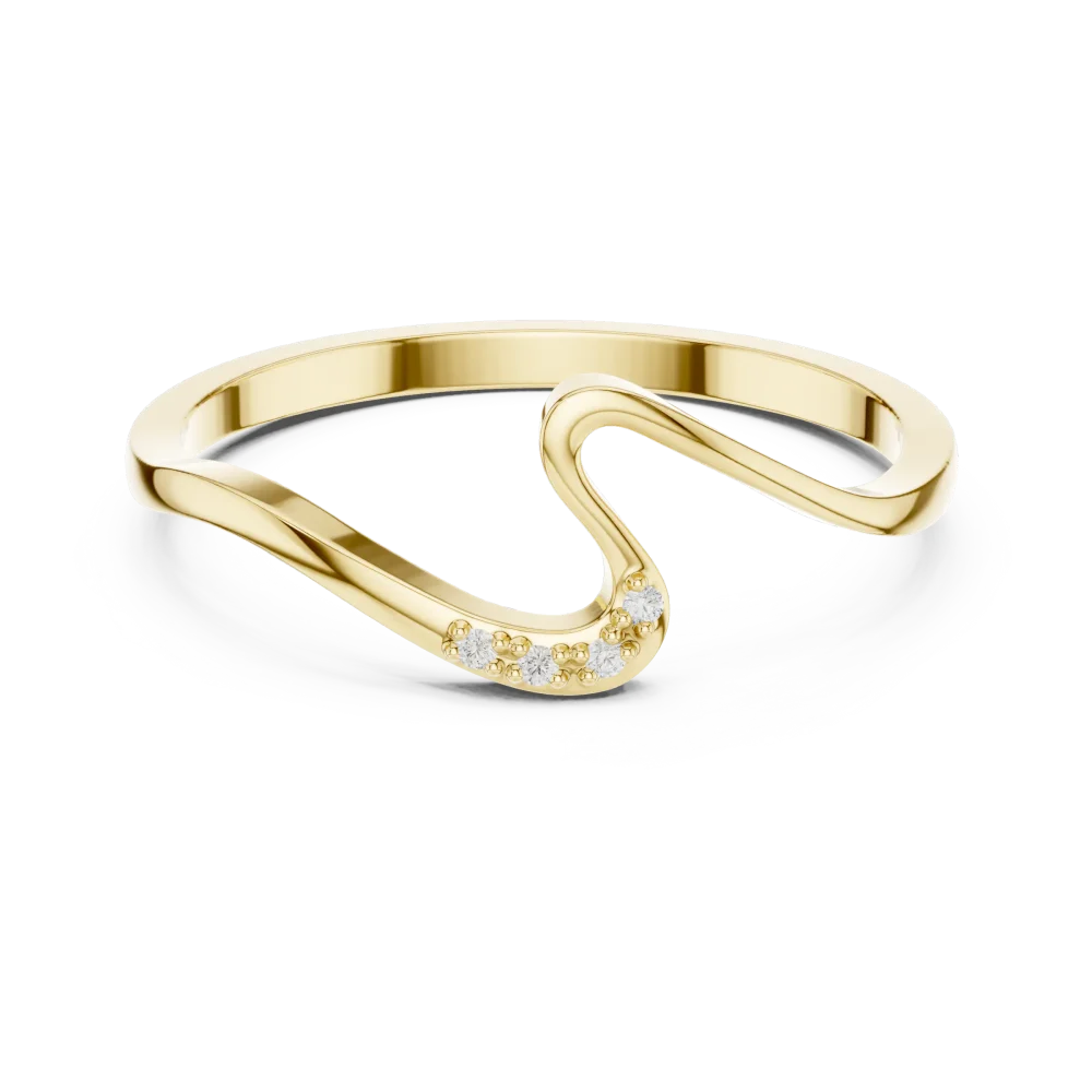 Fluid Essence Round Accent Curved Band - Image 2