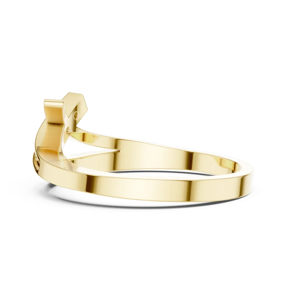 Linear Symmetry Round Brilliant Pavé-Set Band - Image 4