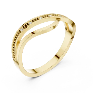 Fluid Linear Round Brilliant-Cut Pavé-Set Band