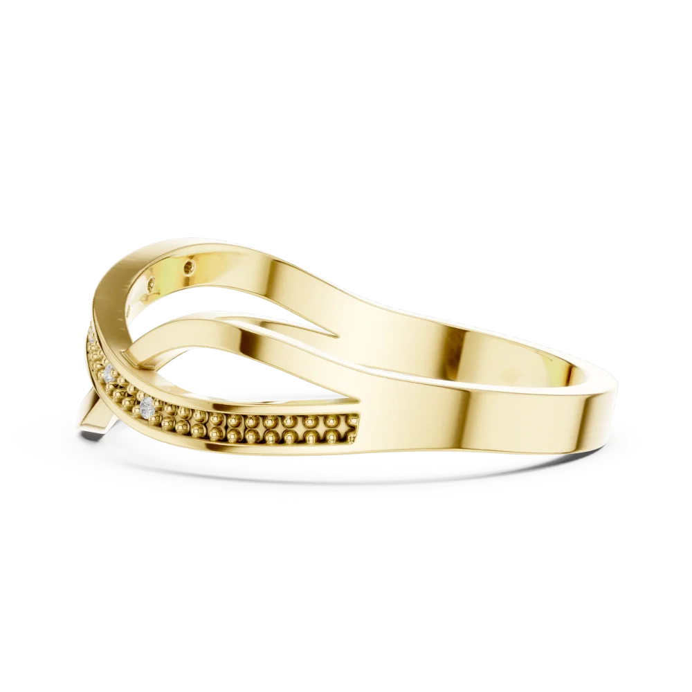 Fluid Linear Round Brilliant-Cut Pavé-Set Band - Image 4