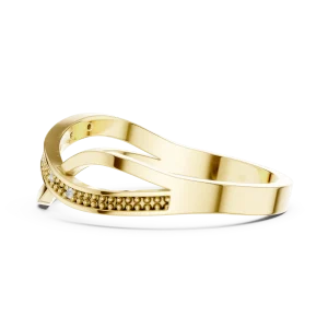 Fluid Linear Round Brilliant-Cut Pavé-Set Band - Image 4