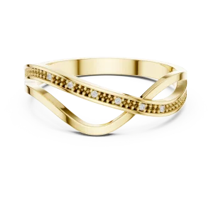 Fluid Linear Round Brilliant-Cut Pavé-Set Band - Image 2