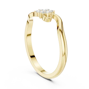 Fluid Cluster Round Brilliant-Cut Diamond Ring - Image 3