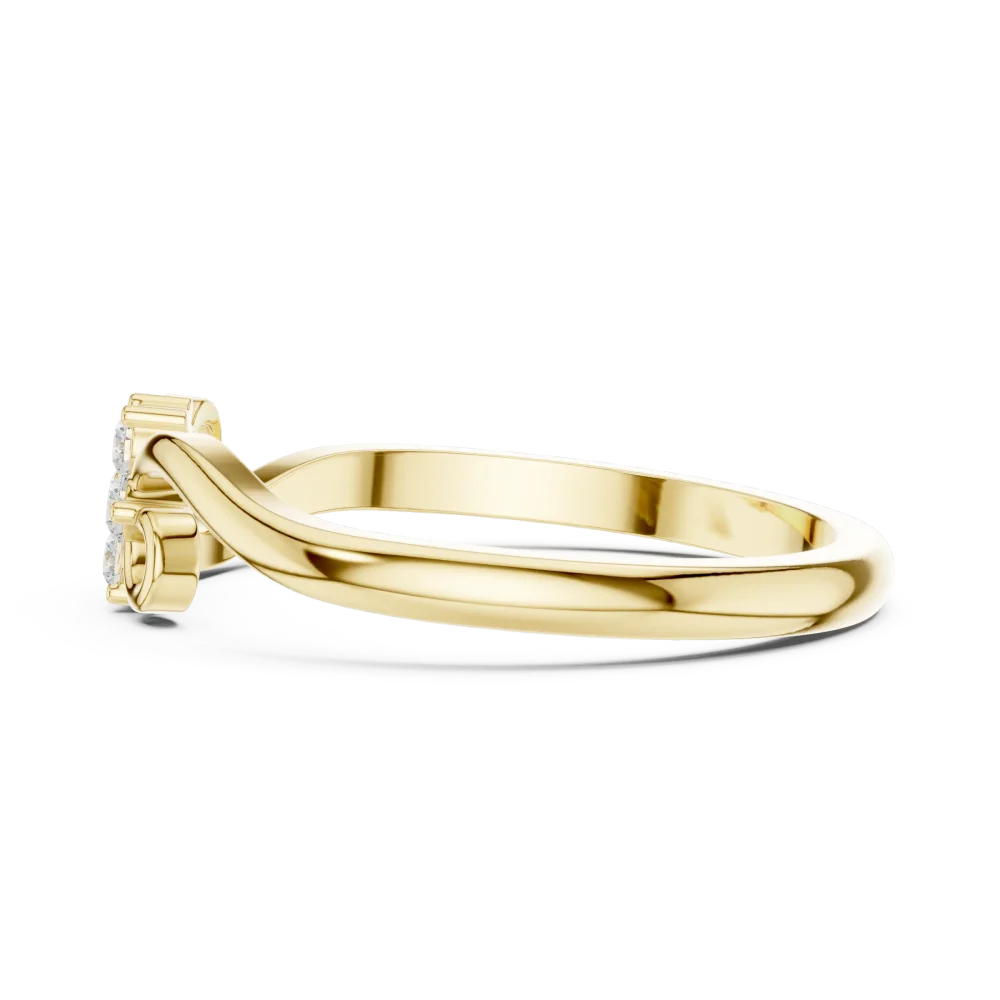 Fluid Cluster Round Brilliant-Cut Diamond Ring - Image 4