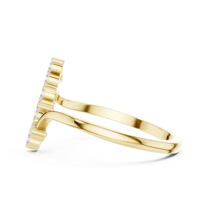 Fluid Kinetic Round Brilliant Cluster Ring - Image 4