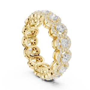 Infinite Radiance Round Brilliant Pavé Eternity Band - Image 3