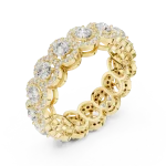 Infinite Radiance Round Brilliant Pavé Eternity Band