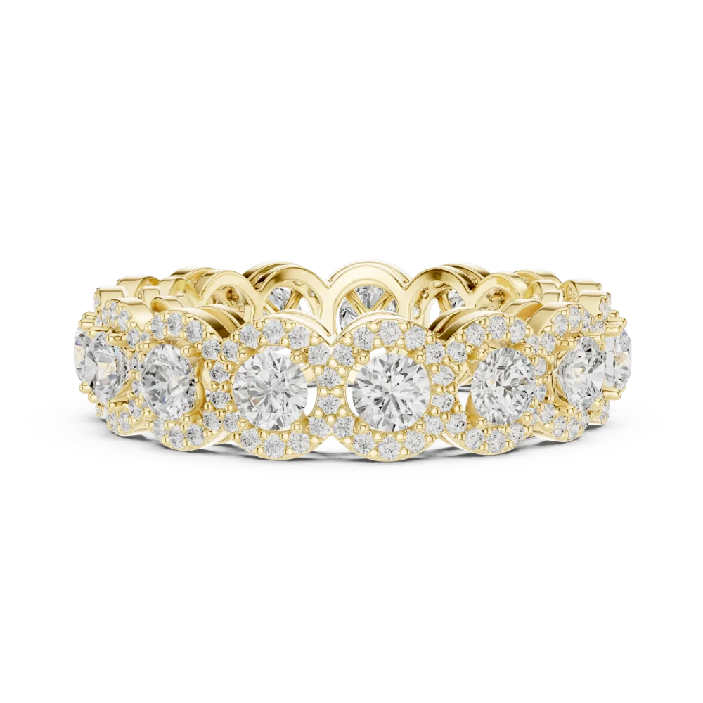 Infinite Radiance Round Brilliant Pavé Eternity Band - Image 4