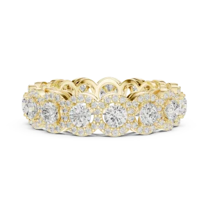 Infinite Radiance Round Brilliant Pavé Eternity Band - Image 4