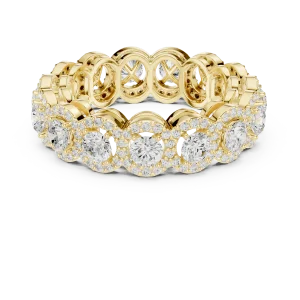 Infinite Radiance Round Brilliant Pavé Eternity Band - Image 2