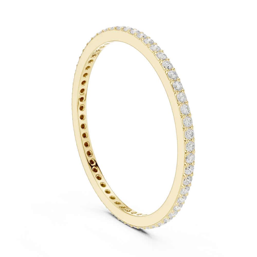 Infinite Scintillation Round Brilliant Pavé Eternity Band - Image 3