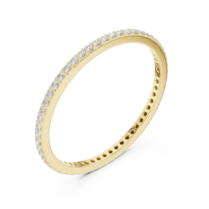 Infinite Scintillation Round Brilliant Pavé Eternity Band