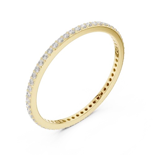 Infinite Scintillation Round Brilliant Pavé Eternity Band