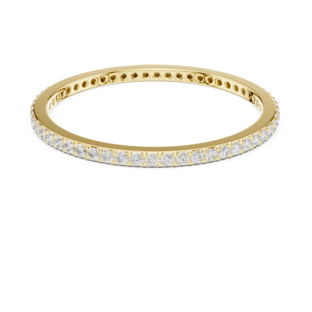 Infinite Scintillation Round Brilliant Pavé Eternity Band - Image 2