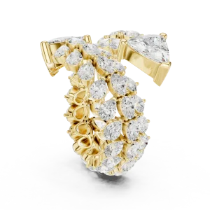 Luminary Trillion Solitaire Architectural Statement Ring - Image 3