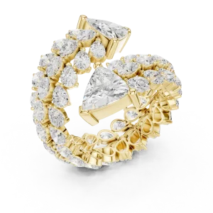 Luminary Trillion Solitaire Architectural Statement Ring