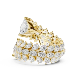 Luminary Trillion Solitaire Architectural Statement Ring - Image 4