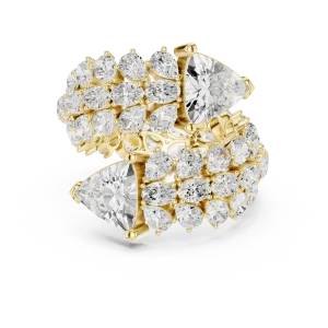 Luminary Trillion Solitaire Architectural Statement Ring - Image 2