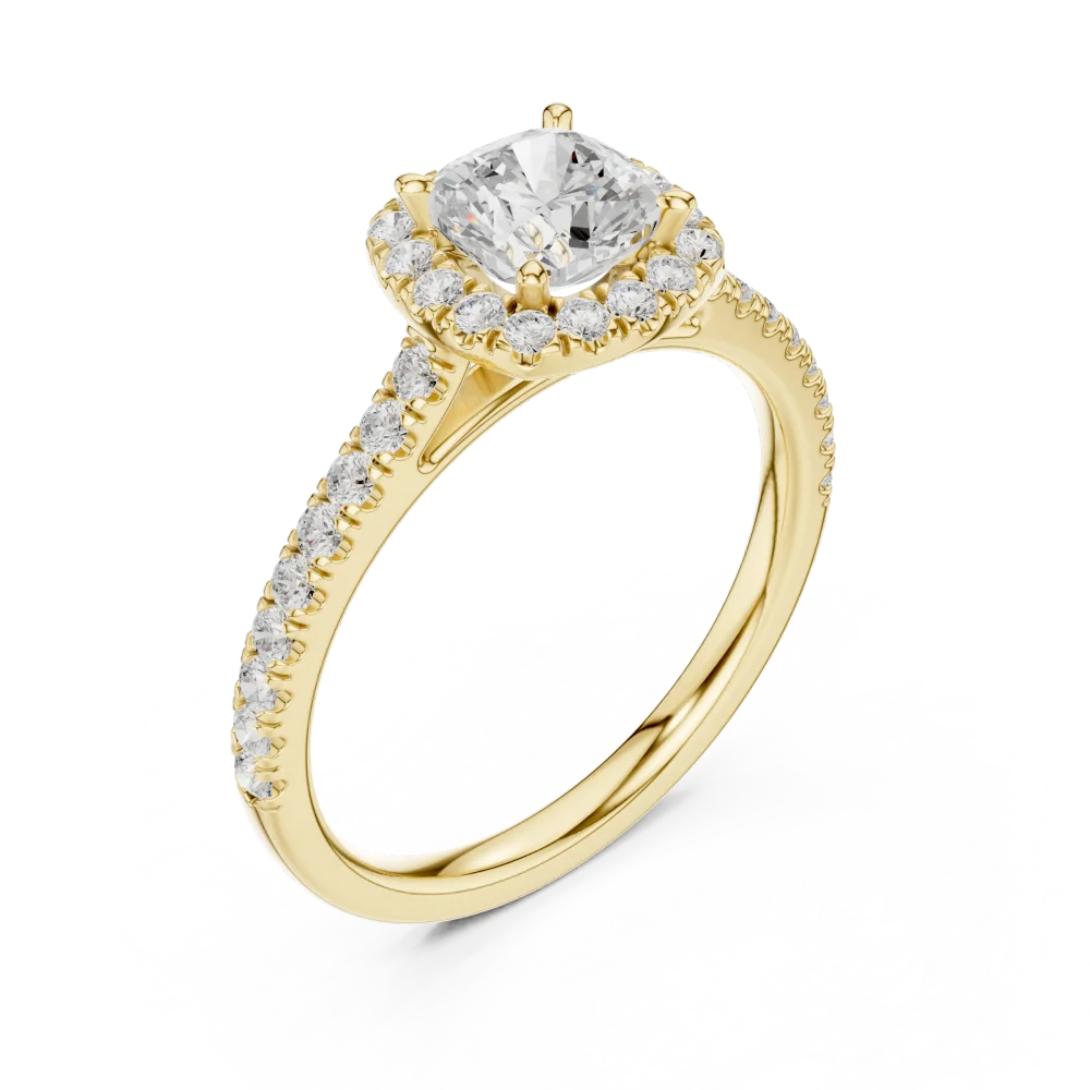 Discover the radiant elegance of our cushion-cut DIAMEUR Solitaire ring. A modern classic featuring exquisite lab-grown diamonds. Shop the collection now.