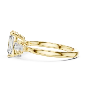 Radiant Cut Architectural Solitaire Engagement Ring - Image 4