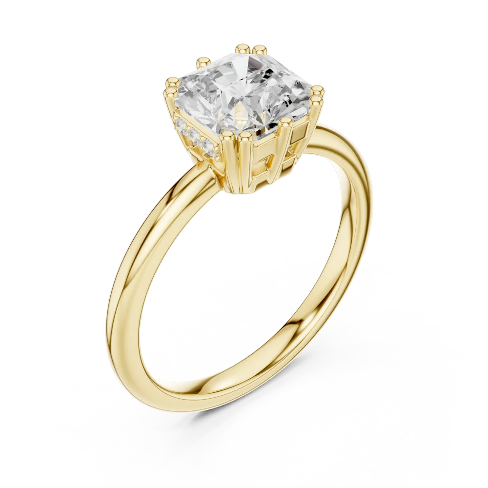 Discover the radiant brilliance of our Solitaire ring, featuring a majestic DIAMEUR lab-grown diamond. Shop this modern luxury classic today.