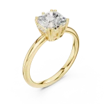 Radiant Essence Hidden Halo Solitaire Ring