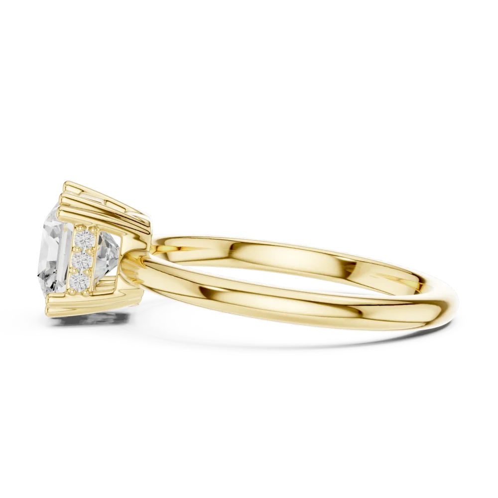 Radiant Essence Hidden Halo Solitaire Ring - Image 4
