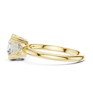 Radiant Essence Hidden Halo Solitaire Ring - Image 4