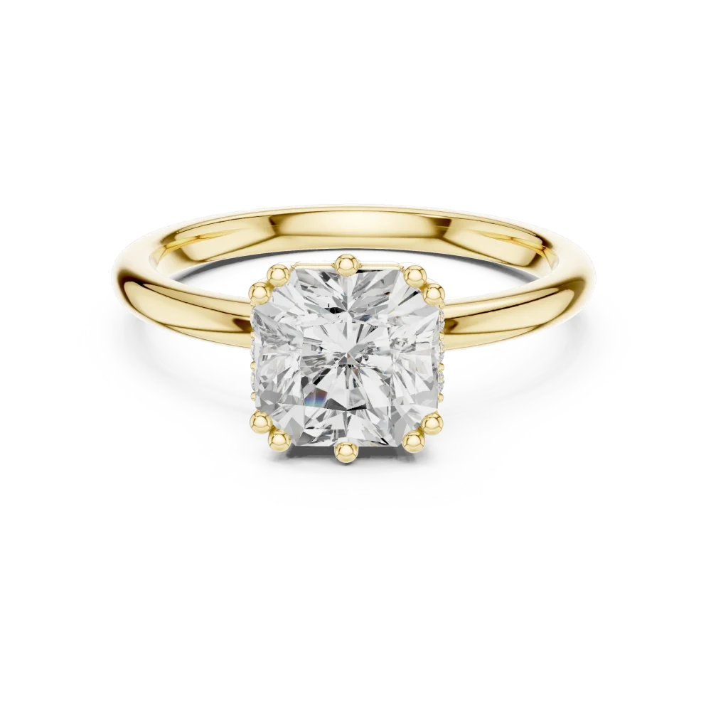 Radiant Essence Hidden Halo Solitaire Ring - Image 2