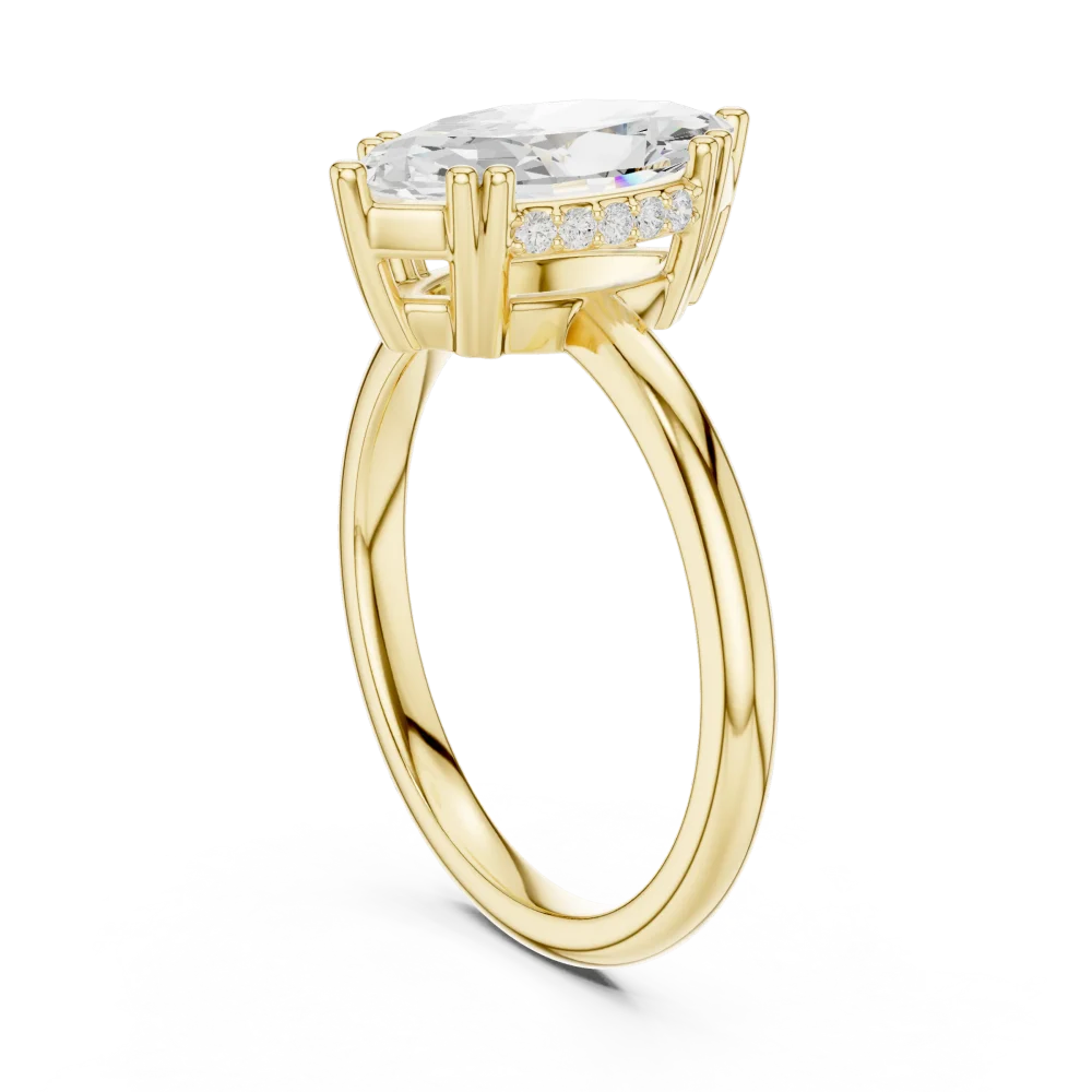 Ethereal Marquise Silhouette Accent Ring - Image 3