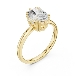 Essence Oval Cut Hidden Halo Brilliant Ring