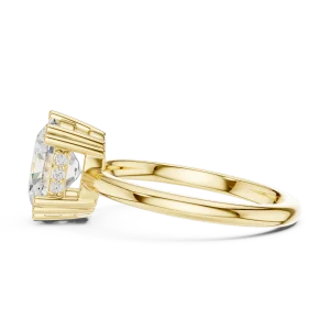 Essence Oval Cut Hidden Halo Brilliant Ring - Image 4