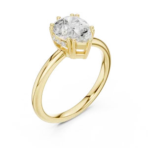 Ethereal Pear Cut Brilliant-Accent Engagement Ring
