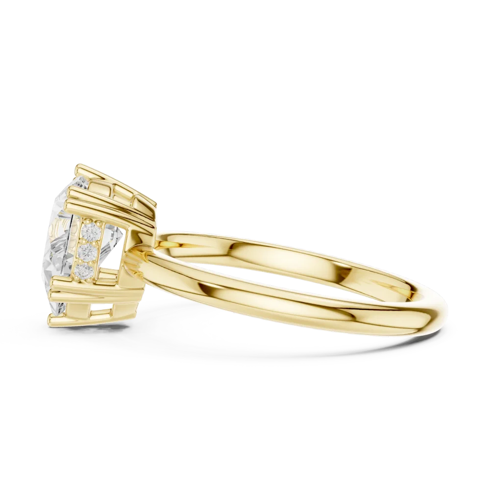 Ethereal Pear Cut Brilliant-Accent Engagement Ring - Image 4