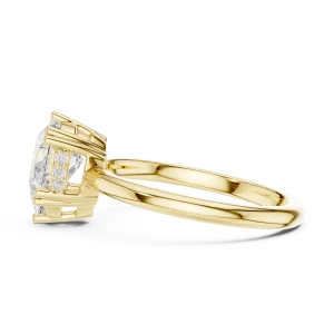 Ethereal Pear Cut Brilliant-Accent Engagement Ring - Image 4