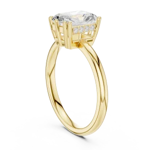 Radiant Luminary Architectural Radiant-Cut Accent Ring - Image 3