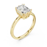 Radiant Luminary Architectural Radiant-Cut Accent Ring
