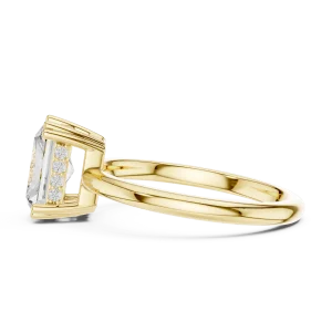 Radiant Luminary Architectural Radiant-Cut Accent Ring - Image 4
