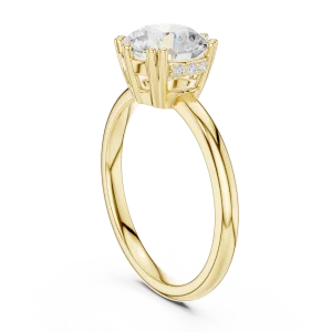 Ethereal Round Brilliant Cut Solitaire Engagement Ring - Image 3