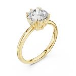 Ethereal Round Brilliant Cut Solitaire Engagement Ring