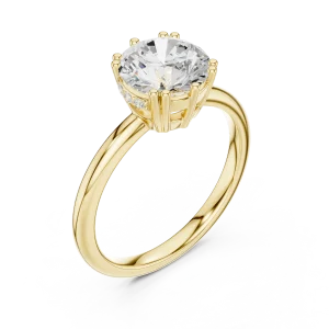 Ethereal Round Brilliant Cut Solitaire Engagement Ring