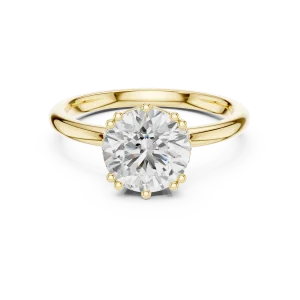 Ethereal Round Brilliant Cut Solitaire Engagement Ring - Image 2