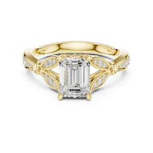 Ethereal Emerald Cut Solitaire Engagement Ring - Image 2