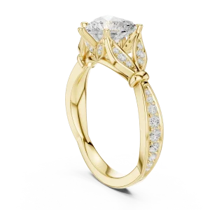 Ethereal Heart Solitaire Diamond Engagement Ring - Image 3