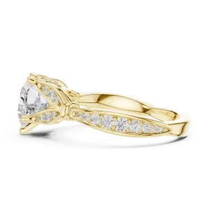 Ethereal Heart Solitaire Diamond Engagement Ring - Image 4