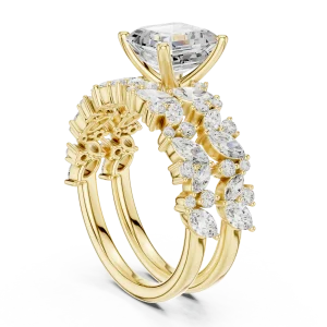 Ethereal Emerald Cut Solitaire Statement Ring - Image 3